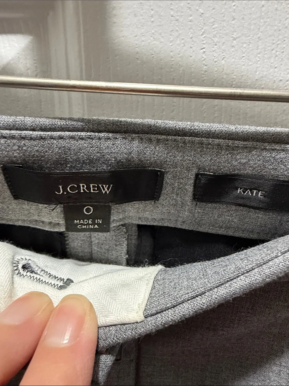 J. Crew Straight-Leg Dress Pants - Gray